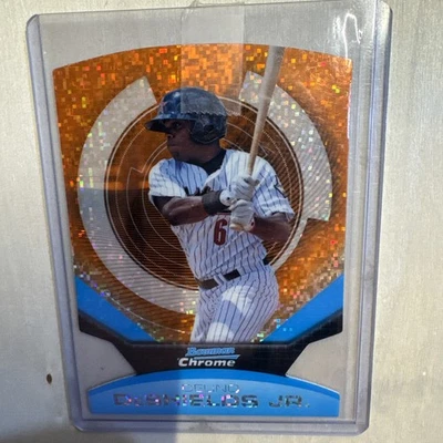 Bowman Chrome Orange Futures Fusion-Fractor 2011 troquelado Delino DeShields Jr/99 Foto 1 de 3