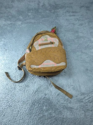 Sprayground Backpack Limited Edition Plaid Brown Faux Leather Shark Mens Unique - Image 1 of 4