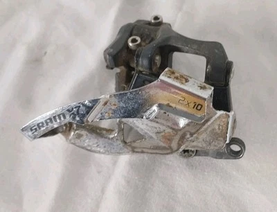 Sram X7 2x 10 Spd Mountain Bike Front Derailleur Direct Mount Dual Pull Rare  - Image 1 of 4