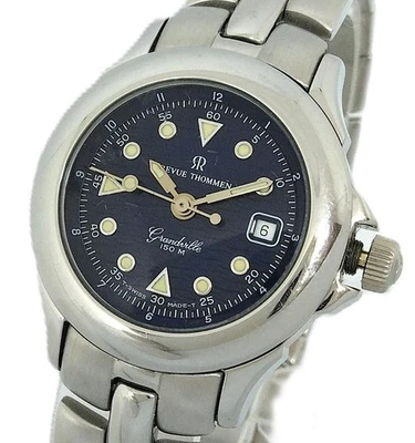 Reloj para dama Revue Thommen Granville esfera azul marino usado Foto 1 de 4