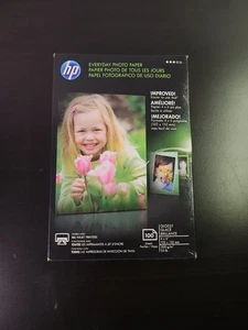 HP Everyday Photo Paper 4x6 Glossy 100 Sheets - New/Sealed - Picture 1 of 2