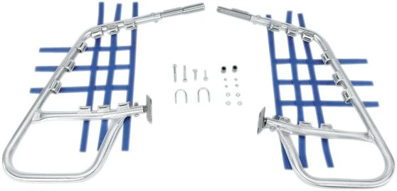 DG Performance Alloy Nerf Bars Silver/Blue for Suzuki QuadRacer 500 1987-1990 Foto 1 de 1