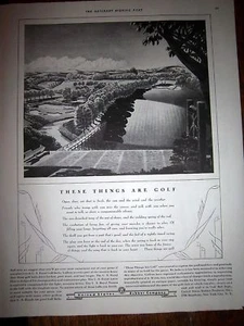 1937 United States Rubber Company GOLF Course Ad - Picture 1 of 1