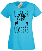 Kids Boys Girls llater llosers Funny Llama T-Shirt Later losers