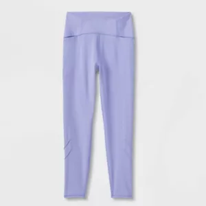 Girls' Performance Pocket Leggings - All in Motion Light Purple XS 4/5 - Picture 1 of 1