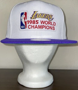NBA 1985 Lakers World Champions Hat M&N Snapback Patch Logo - NWT Color Block - Picture 1 of 7