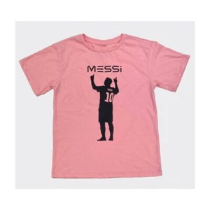 Messi Boy's Pink Victory Score Pose T-Shirt. Boy's US Sizes. Brand New! - Picture 1 of 2
