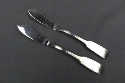 2 x Towle Hammersmith不锈钢黄油刀7 1/8 — 第 1/2 张图片