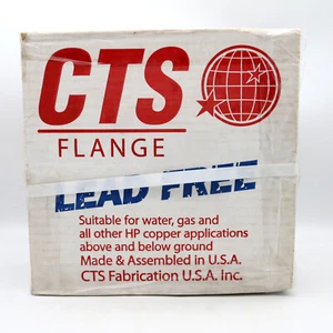 Adaptador de brida de cobre CTS BF005 5 pulgadas sin plomo 450 psi recubierto de polvo EE. UU. - Imagen 1 de 10