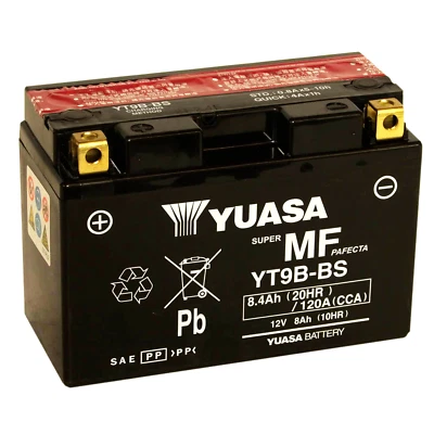 BATTERIA SIGILLATA YUASA YT9B BS 12V 8AH 120 YAMAHA XT X 660 2004 2005 2006 2011 - Immagine 1 di 4