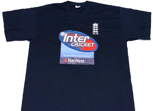Rare! Vintage 2000s England & Wales ECB Inter Cricket Board T-Shirt New! LARGE - Picture 1 of 2