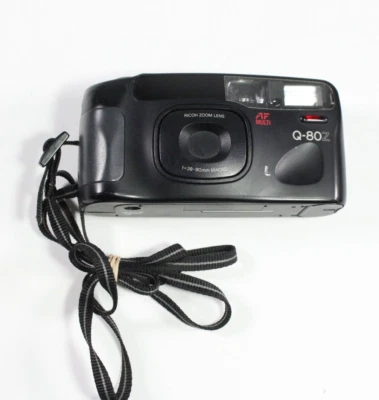 Câmera de Filme 35mm Ricoh Q-80Z AF Multi Point & Shoot - NÃO TESTADA, mas Limpa - Imagem 1 de 4