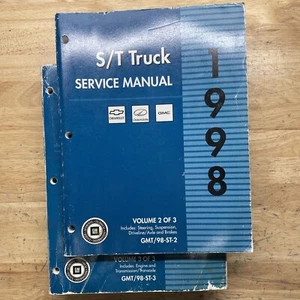 1998 S/T Truck Shop Service Repair Manuals Books 2,3 Chevrolet GMC Oldsmobile - Bild 1 von 10