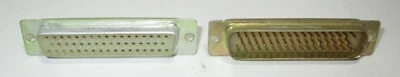 Cannon DB-50P Male & DB-50S Female 50 Pin Connectors NOS Without Packaging - Image 1 of 3
