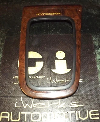 OEM 94-01 Acura Integra center AT automatic shifter trim cover wood assembly V1 - Image 1 of 4