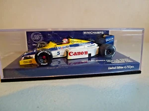 MINICHAMPS WILLIAMS HONDA FW10 - PIQUET - PAUL RICARD TEST 1985 - LTD ED - Picture 1 of 1