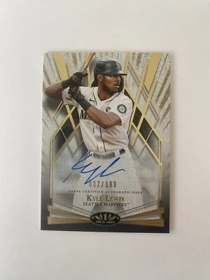 2022 Topps Tier One Kyle Lewis Break Out Auto Autograph #002/199 Mariners N889 - Image 1 of 2