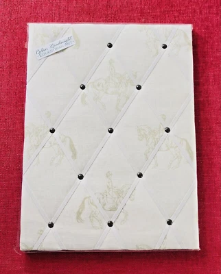 Robin Roadnight Equestrian Art, Handcrafted Fabric Memo Board - New & Sealed - Image 1 of 4