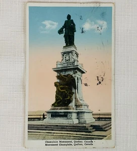 Vintage Postcard - Champlain Monument, Quebec, Canada - 1931 - Picture 1 of 2