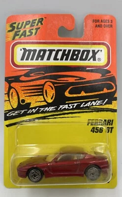 Coche de juguete Matchbox Super Fast Lane (1996) rojo Ferrari 456 GT #17 Foto 1 de 2