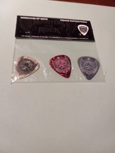TRADE BAIT! INAUGURAL!MONSTERS OF ROCK CRUISE RARE/2012 TOUR GUITAR PICK SET!NEW - Picture 1 of 8