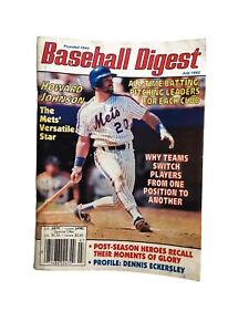 Baseball Digest July 1992 Howard Johnson New York Mets NO Label
