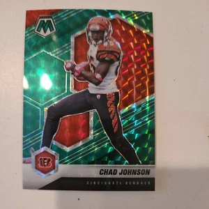 2021 Mosaic Football Chad Johnson Green Prizm Refractor #48 - Picture 1 of 2