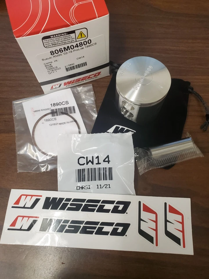 WISECO 806M04800 PISTÓN FORJADO 48,00 mm SUZUKI PROLITE RM85 2002 2019 Foto 1 de 1