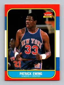 1986-87 Fleer #32 Patrick Ewing Rookie EXMT-NM Vintage Basketball Card - Picture 1 of 2