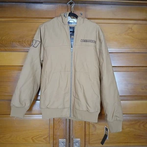 NFL Washington Commanders Full Zip Canvas Khaki Men's Women's Small Coat - Picture 1 of 9