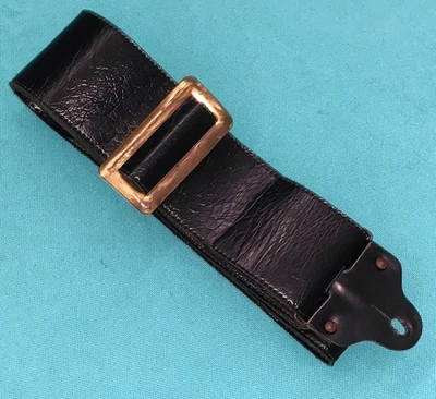 Correa ancha para guitarra de vinilo marrón estilo Ventura Ace de colección hecha en EE. UU. Foto 1 de 4