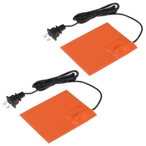 Almohadilla térmica de silicona 2 piezas alfombrilla térmica 120V 150W almohadilla térmica 127 mm x 102 mm - Imagen 1 de 5