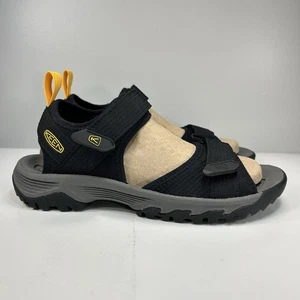 Keen Targhee III H2 Men’s Size 8 Black Yellow Hook & Loop Open Toe Shoes Sandals - Bild 1 von 17