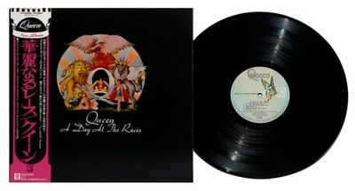 QUEEN – A Day At The Races LP 1976 Japan Vinyl W/ Insert and OBI EX ! Foto 1 de 4