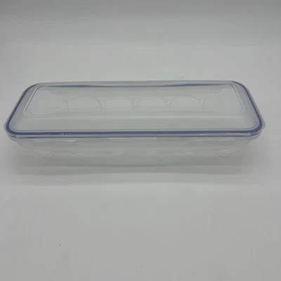 Contenedor de comida de plástico clásico con soporte para huevos Lock N Lock sin BPA Foto 1 de 4