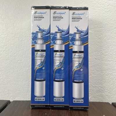 Excelpure Refridgerator Water Filter, RWF2000A, Replacement, 3 Pack - Image 1 of 4