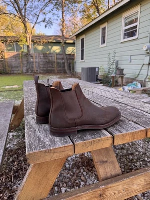 Crockett & Jones Chelsea 5 Boot In Brown Rough Out Suede UK 11 - Image 1 of 4