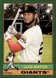 2025 Topps Heritage Luis Matos #113 Dark Green Border - Picture 1 of 2