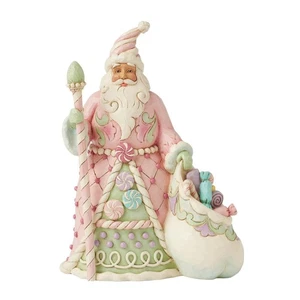 Jim Shore SWEETS SANTA WITH BAG AND STAFF FIGURINE-SWEET TREAT SANTA 6017018 NEW - Picture 1 of 4