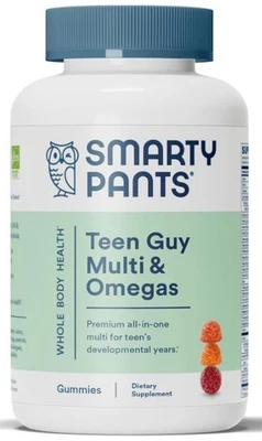 Gomas multivitamínicas Smartypants Teen Guy 120 unidades ômega 3 vitamina D3 - Imagem 1 de 3