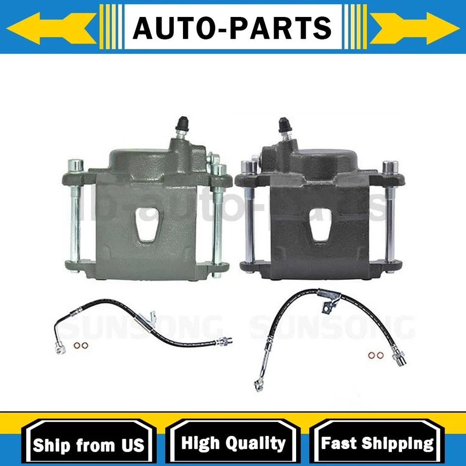 Front Brake Caliper with Hoses Driver Passenger Side Fits Chevrolet S10 2.0L_ - Image 1 of 4