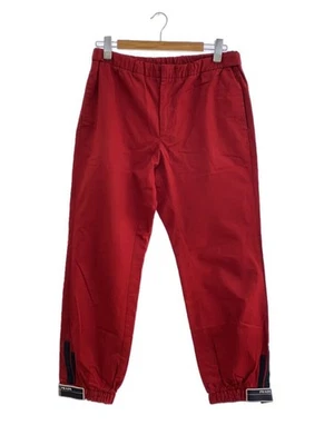 PRADA 18SS GABARDINE нейлона брюки логотип ленты нейлона брюки низ 52 нейлона красный - Изображение 1 из 4