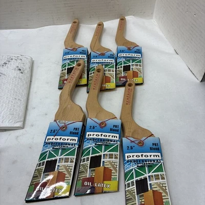 Pincel Proform P2.5AS profissional corte angular cabo ergonômico quantidade 6 - Imagem 1 de 2