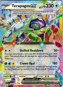 Terapagos ex 128/142 SV07: Stellar Crown Double Rare - NM - Picture 1 of 2