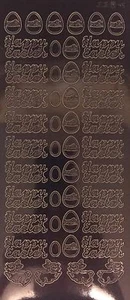 Outline Sticker - Happy Easter - 1.1435 bk/bk - Picture 1 of 1