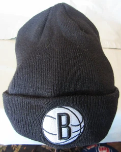 NBA Brooklyn Nets Básico Esposo Tejido Gorro Gorra Sombrero '47 Marca Negro - Imagen 1 de 5