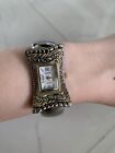 NEW Persona Silver Gold Two Tone Bangle Watch Ladies