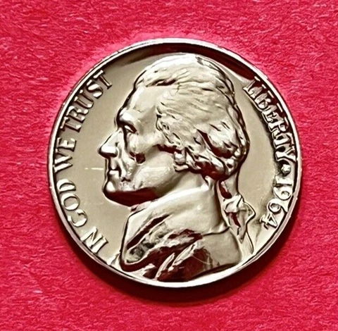 1964 Jefferson Nickel GEM DEEP CAMEO PROOF Cover
