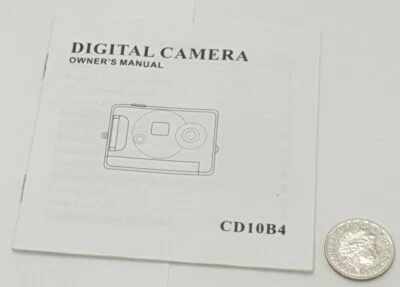 Vintage CD10B4 Digital Camera **USER/OWNER'S INSTRUCTION MANUAL** Fast FREE P&P  - Image 1 of 4