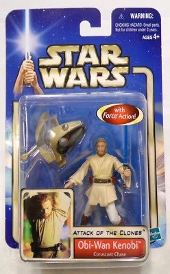 Boneco Hasbro Star Wars Saga #03 Obi-Wan Kenobi Coruscant Chase 3,75" lacrado - Imagem 1 de 3